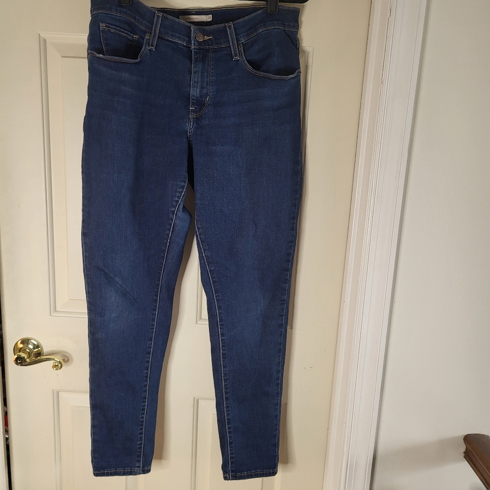 Levi's Curvy Skinny Dark Blue Jeans 32/ 30